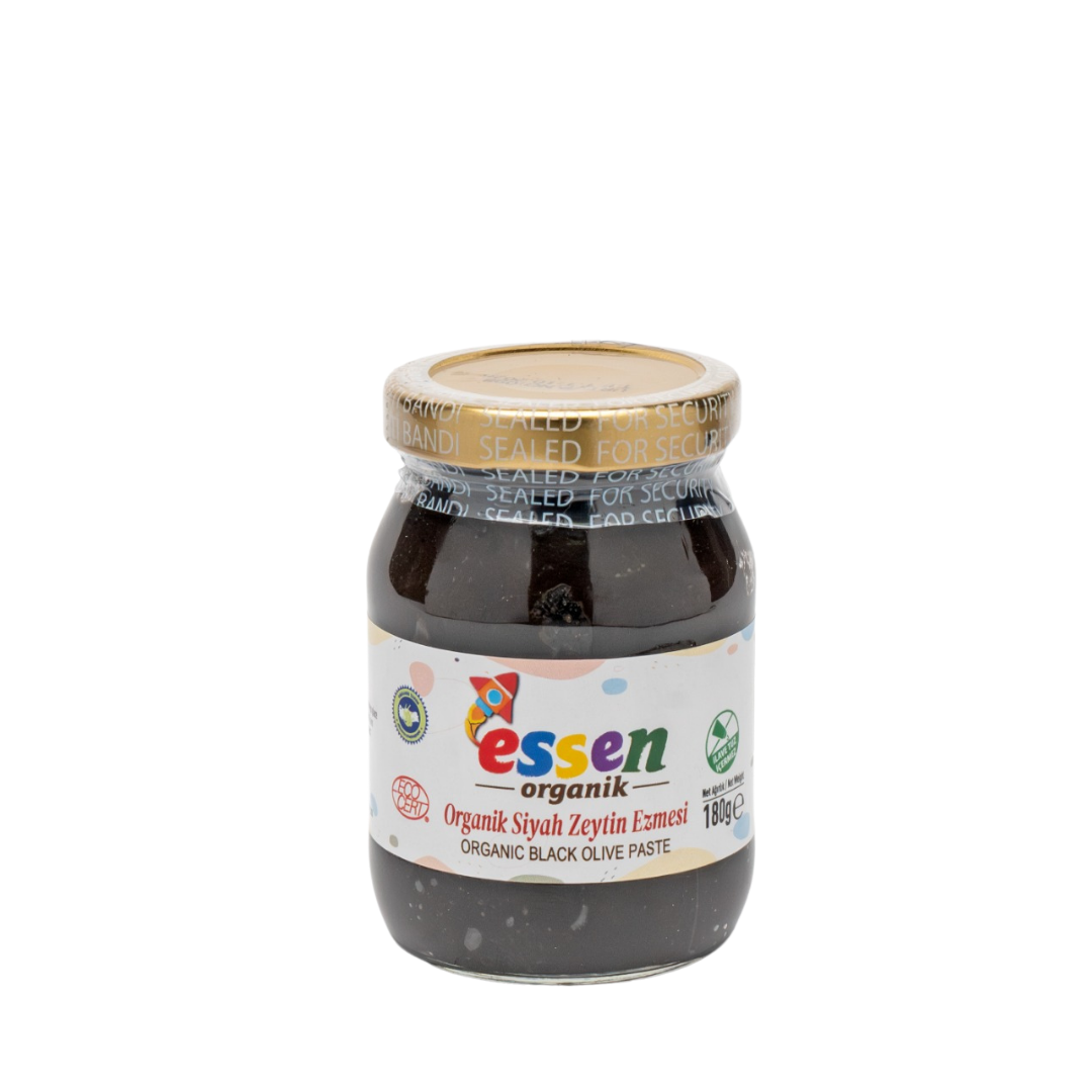 ESSEN - Organik Siyah Zeytin Ezmesi (ilave tuz içermez) - 12 Adet