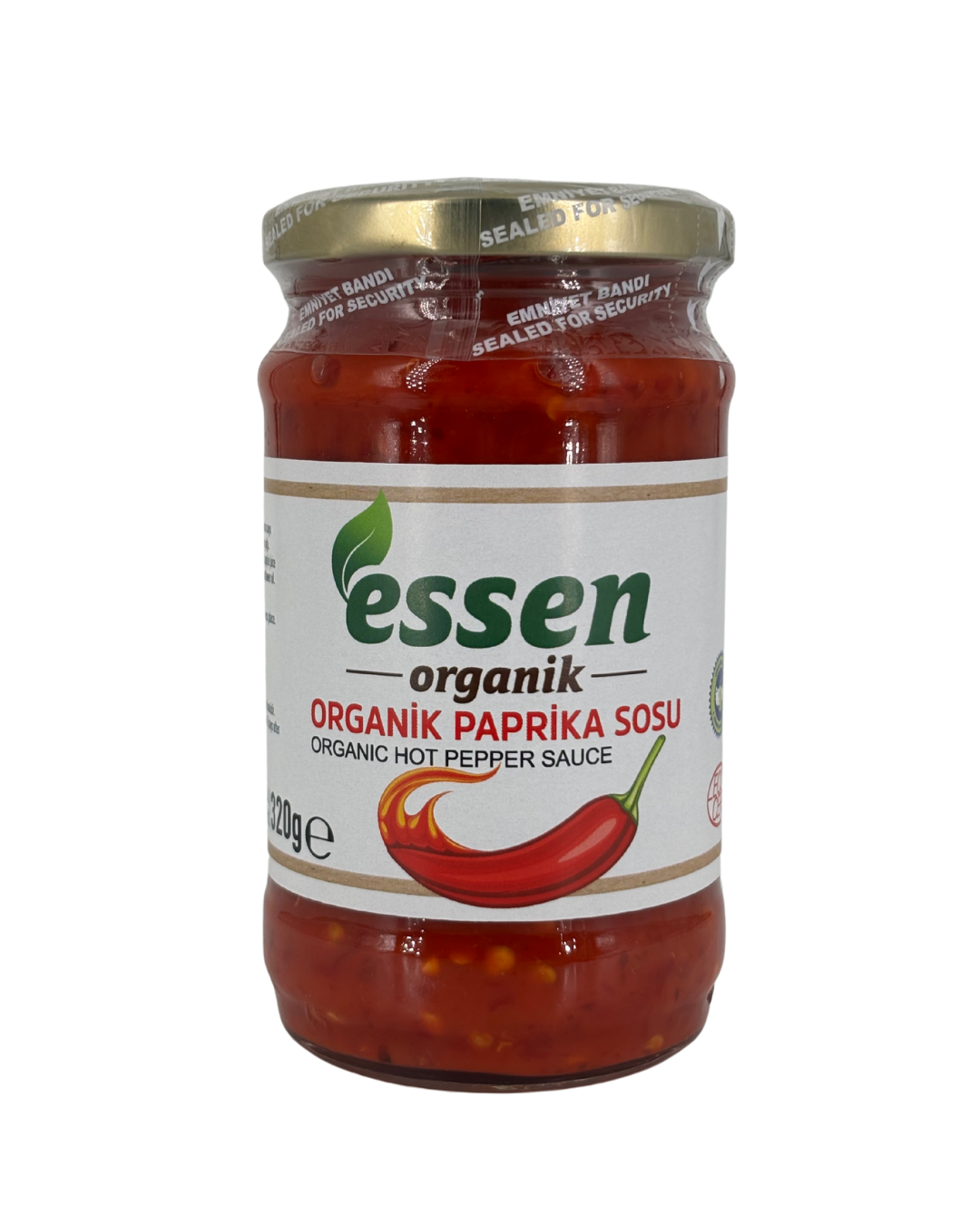 ESSEN - Organik Paprika Sosu (Acı Biber Sosu) 320gr - 12 Adet