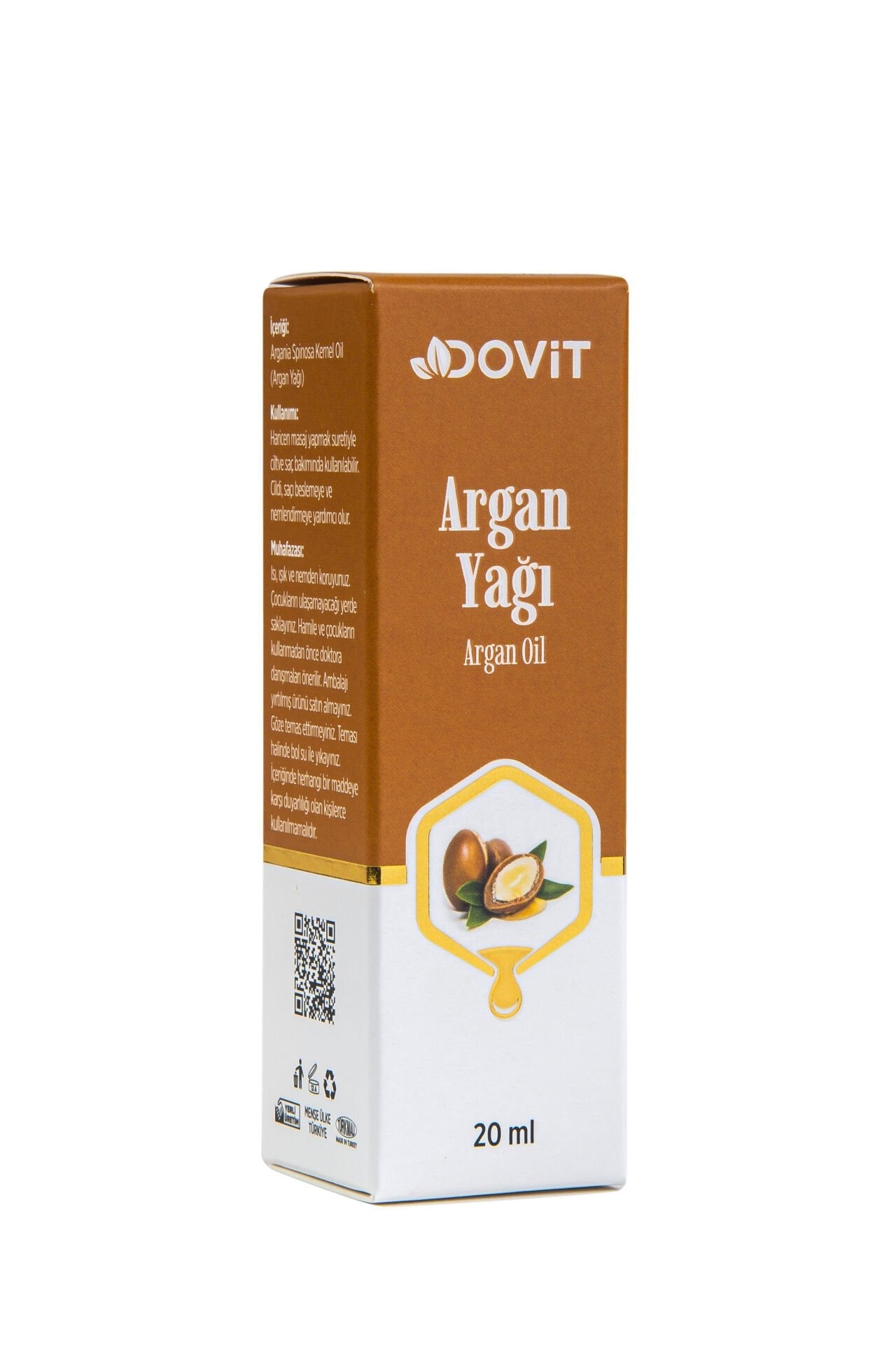 DOVİT ARGAN YAĞI 20 ML (SOĞUK SIKIM)-12 Adet