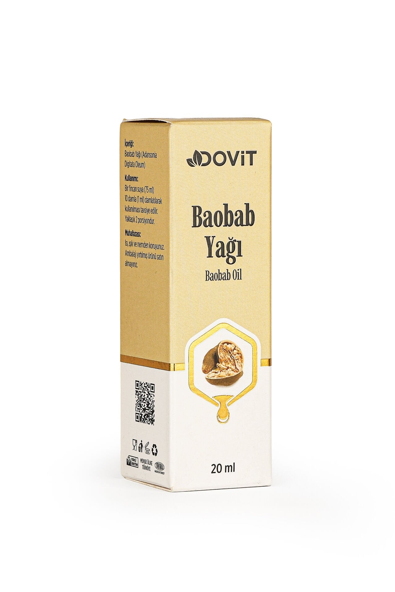 DOVİT BAOBAB YAĞI 20 ML (SOĞUK SIKIM)-12 Adet
