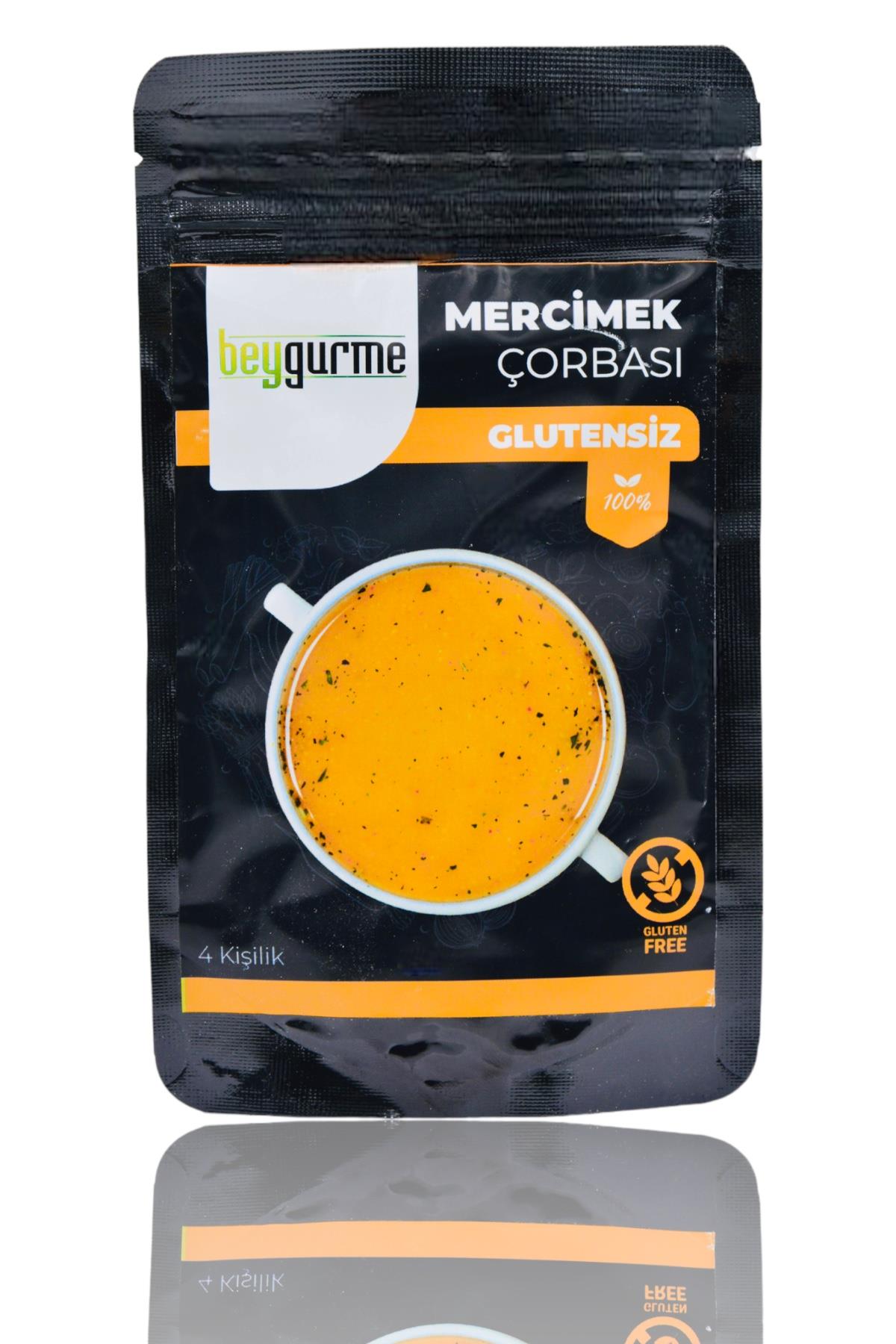 BEYORGANİK-BEYGURME Glutensiz Mercimek Çorbası 70gr-12 Adet
