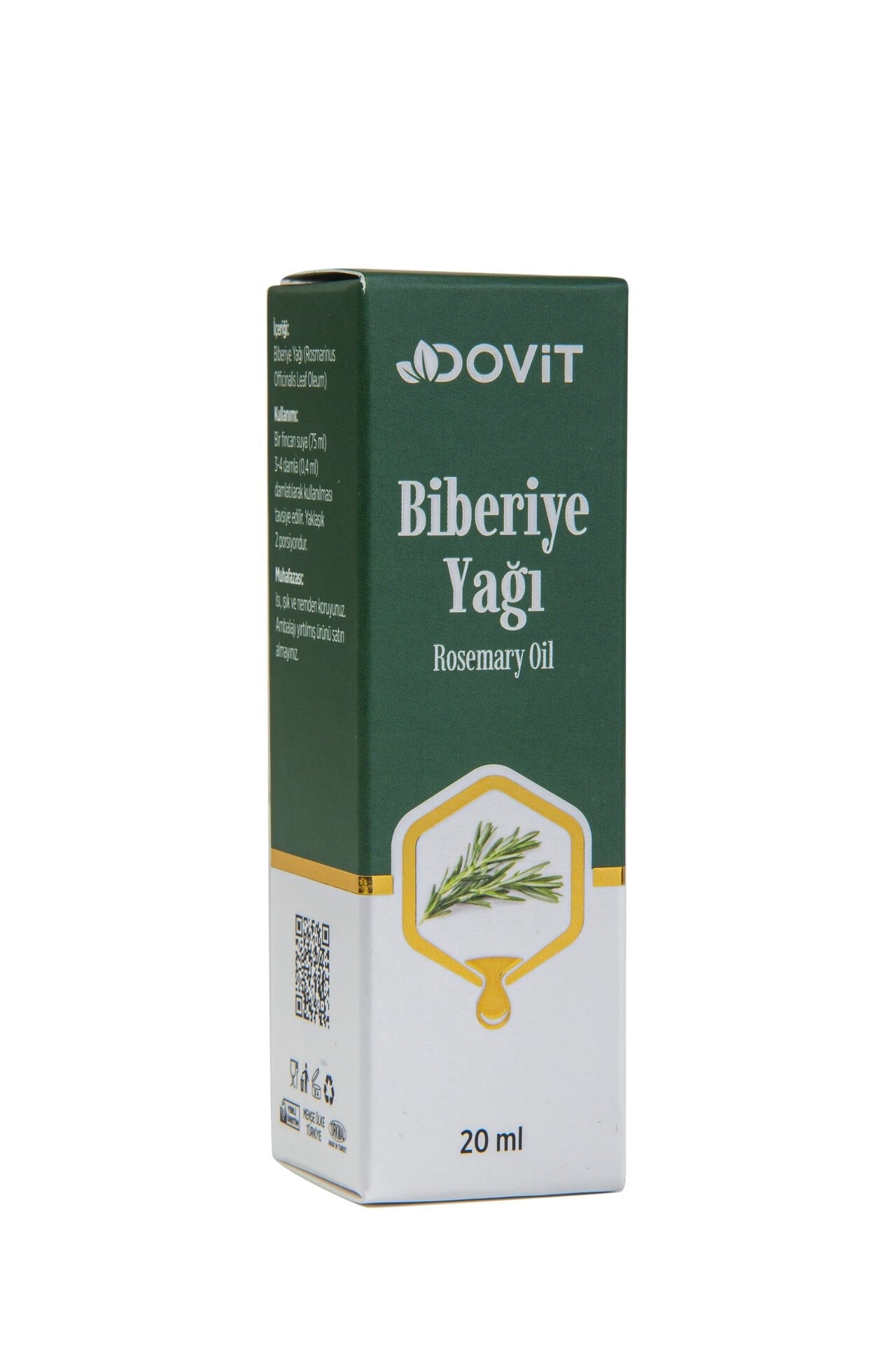 DOVİT BİBERİYE YAĞI 20 ML (DİSTİLASYON)-12 Adet