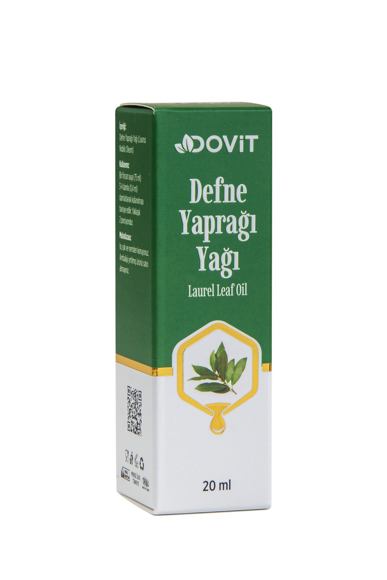 DOVİT DEFNE YAPRAĞI YAĞI 20 ML (DİSTİLASYON)-12 Adet