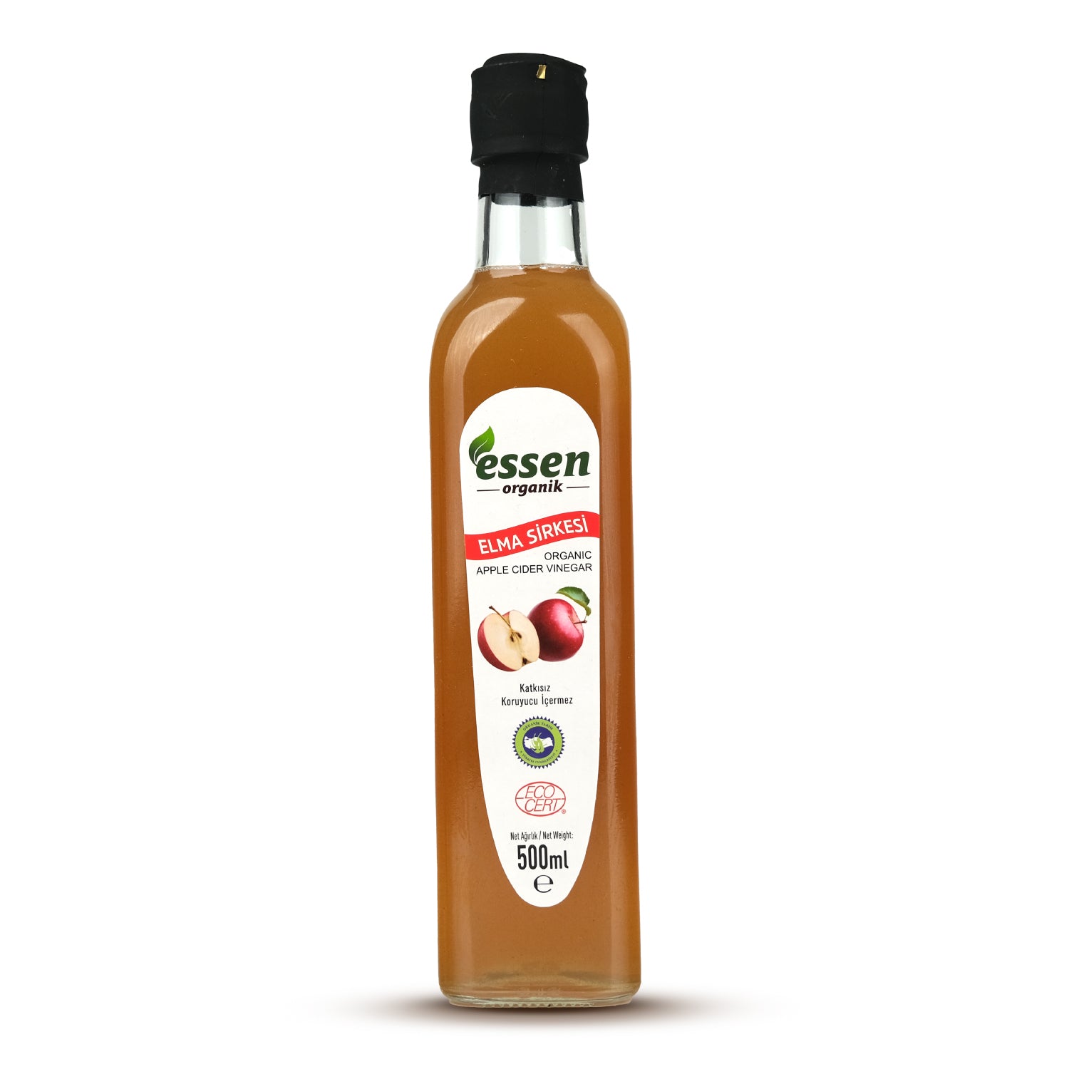 ESSEN - Organik Elma Sirkesi 500 ml - 12 Adet