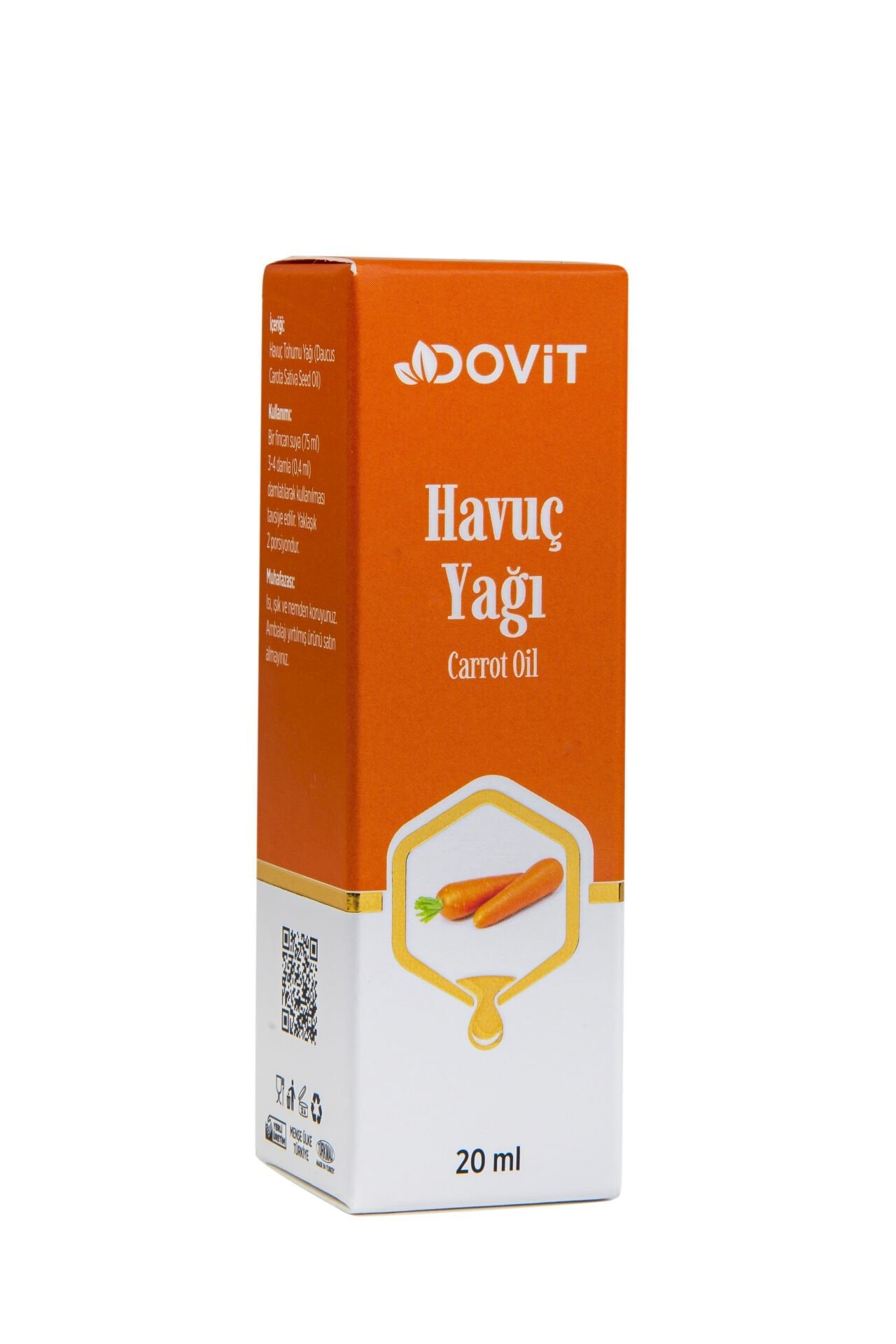 DOVİT HAVUÇ YAĞI 20 ML (SUPER CRITICAL SYSTEM)-12 Adet