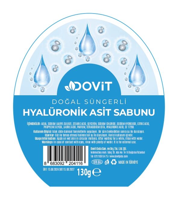 DOVİT HYLÜRONİK ASİT SABUNU-12 Adet