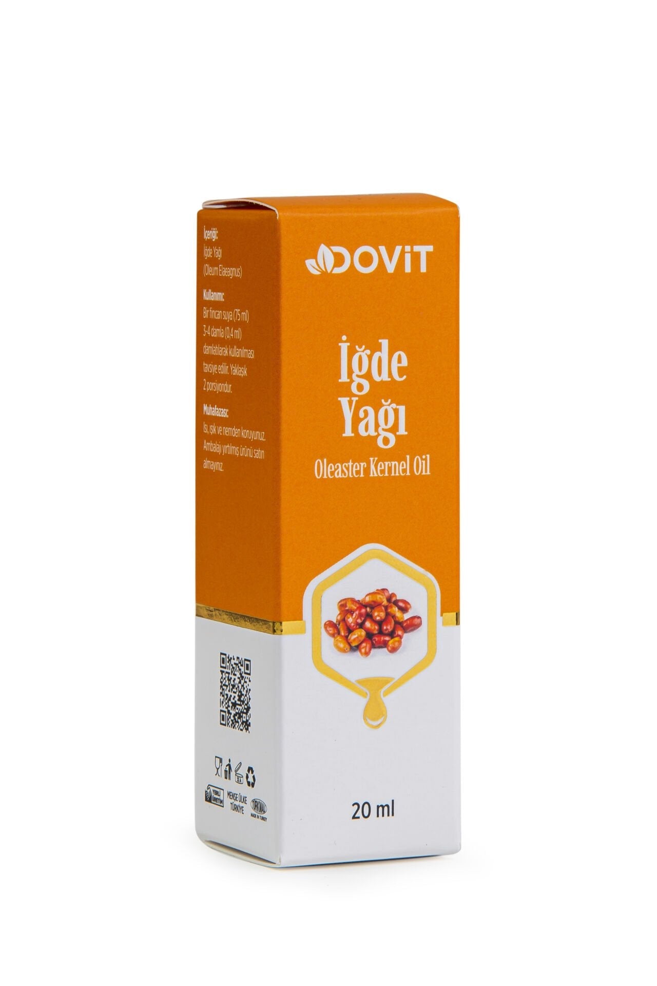 DOVİT İĞDE YAĞI 20 ML (DİSTİLASYON)-12 Adet