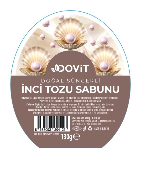 DOVİT İNCİ TOZU SABUNU-12 Adet