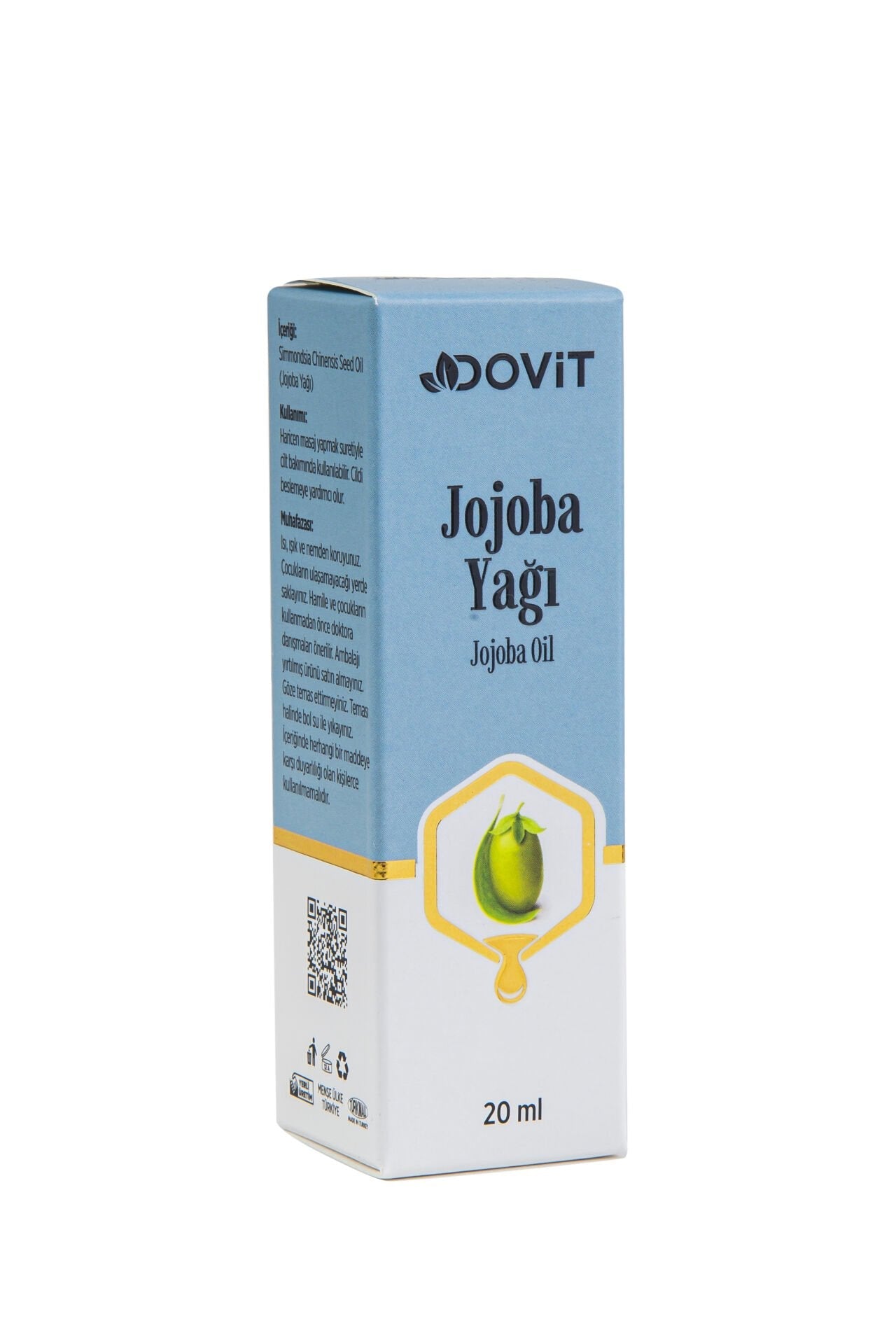 DOVİT JOJOBA YAĞI 20 ML (SOĞUK SIKIM)-12 Adet