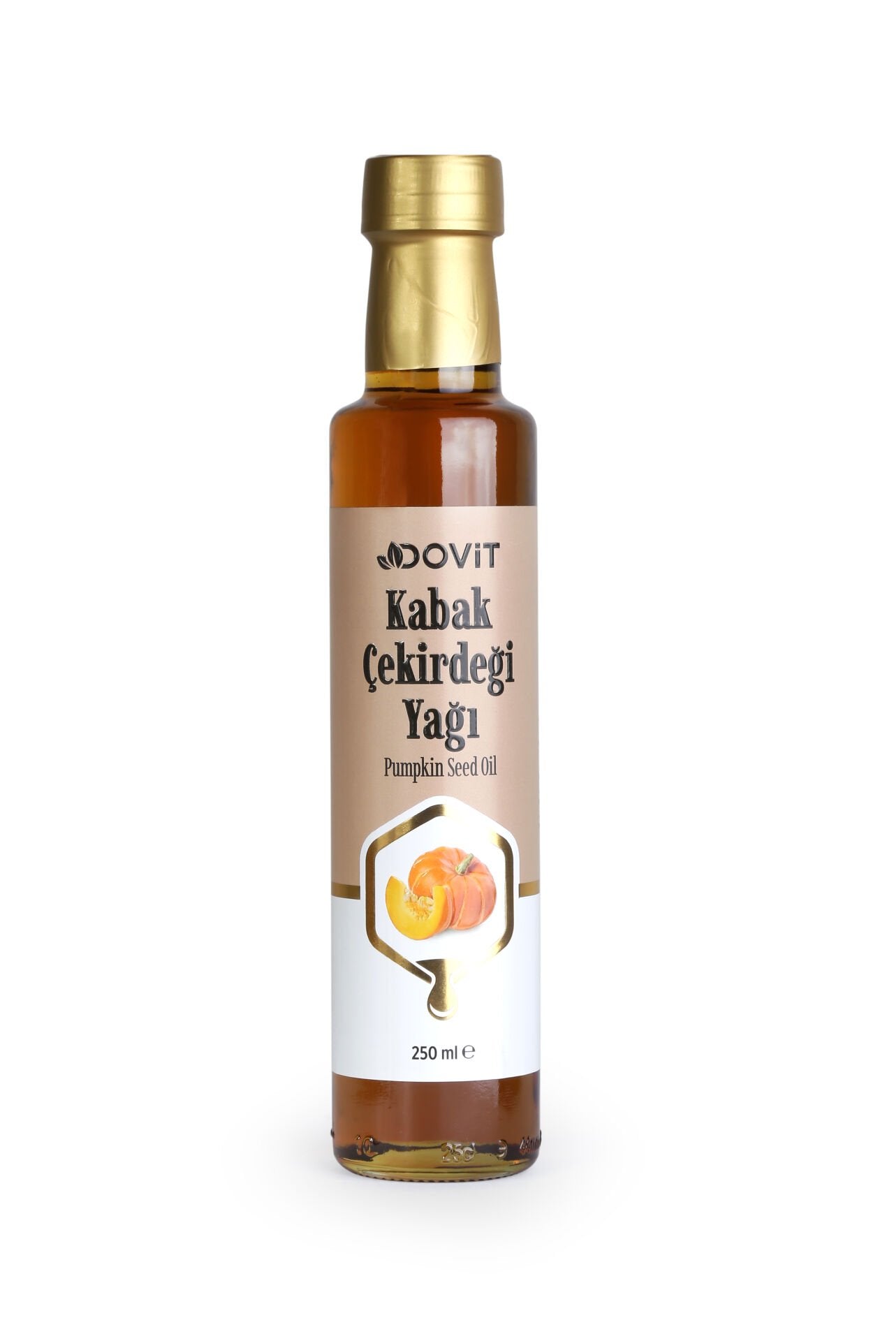 DOVİT KABAK ÇEKİRDEĞİ YAĞI 250 ML (SOĞUK SIKIM)-12 Adet