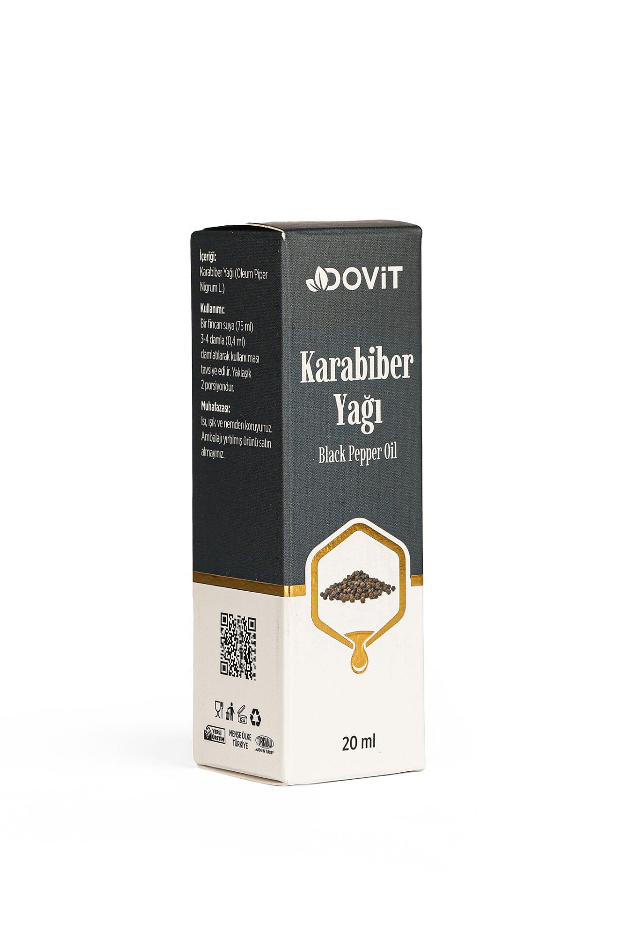 DOVİT KARABİBER YAĞI 20 ML (SUPER CRITICAL SYSTEM)-12 Adet