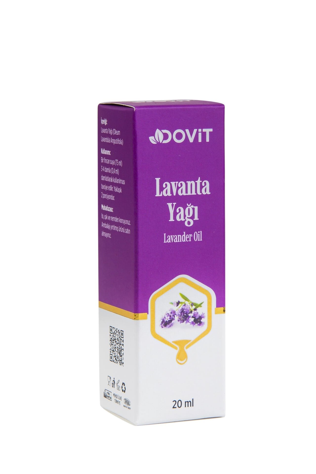 DOVİT LAVANTA YAĞI 20 ML (DİSTİLASYON)-12 Adet