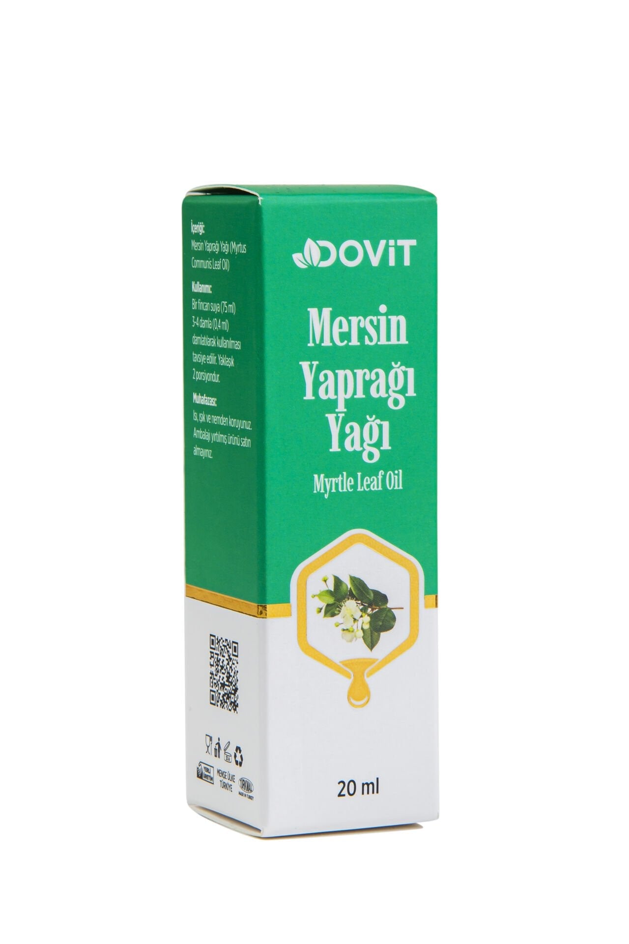 DOVİT MERSİN YAPRAĞI YAĞI 20 ML (DİSTİLASYON)-12 Adet