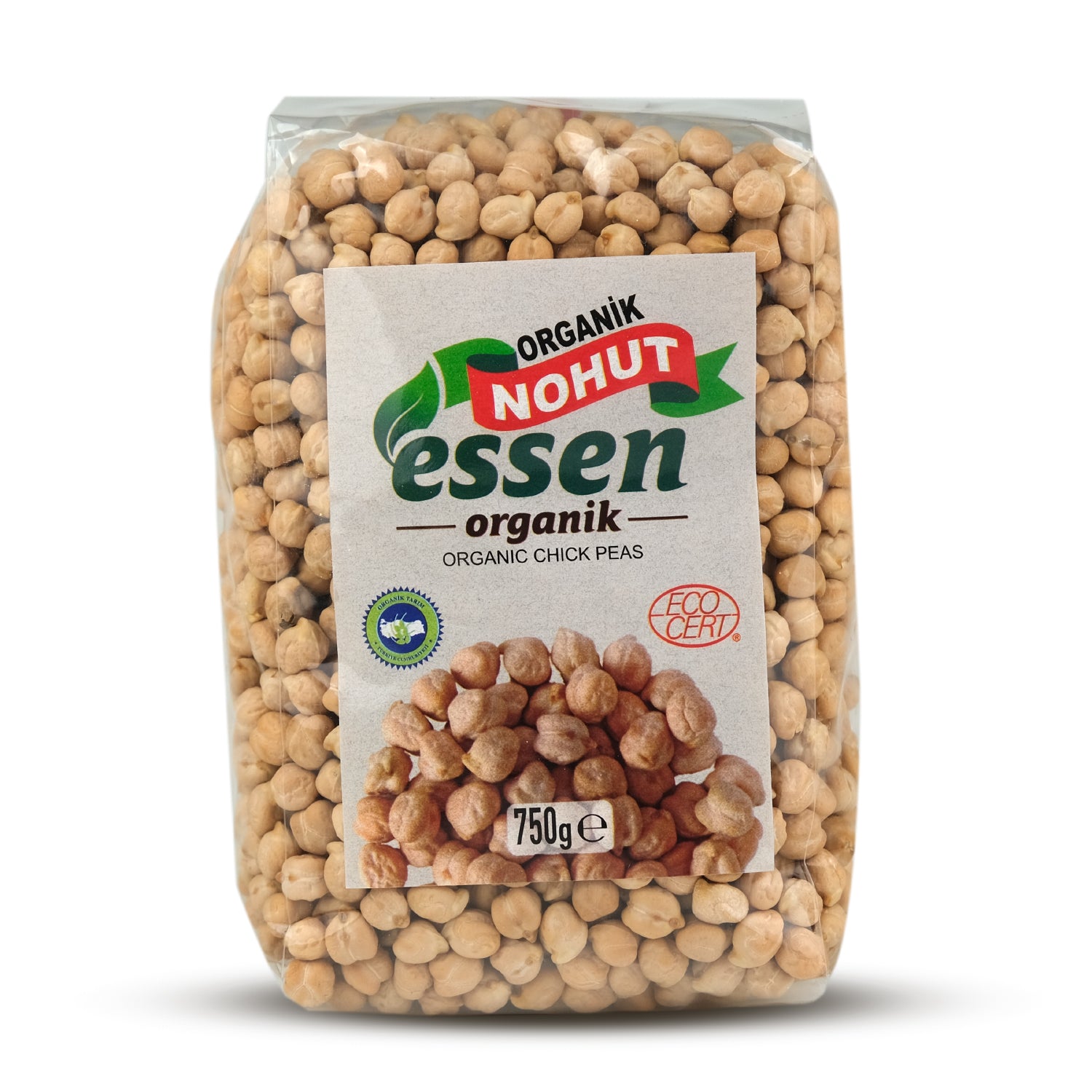 ESSEN - Organik Kuru Nohut 750 Gr - 12 Adet