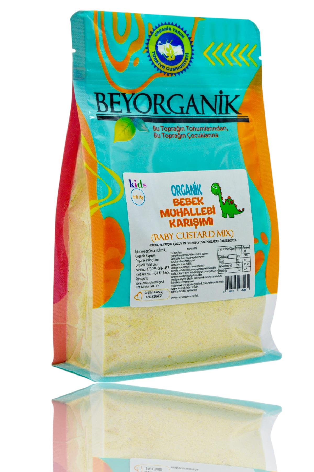 BEYORGANİK-Organik Bebek Muhallebisi 200gr-12 Adet