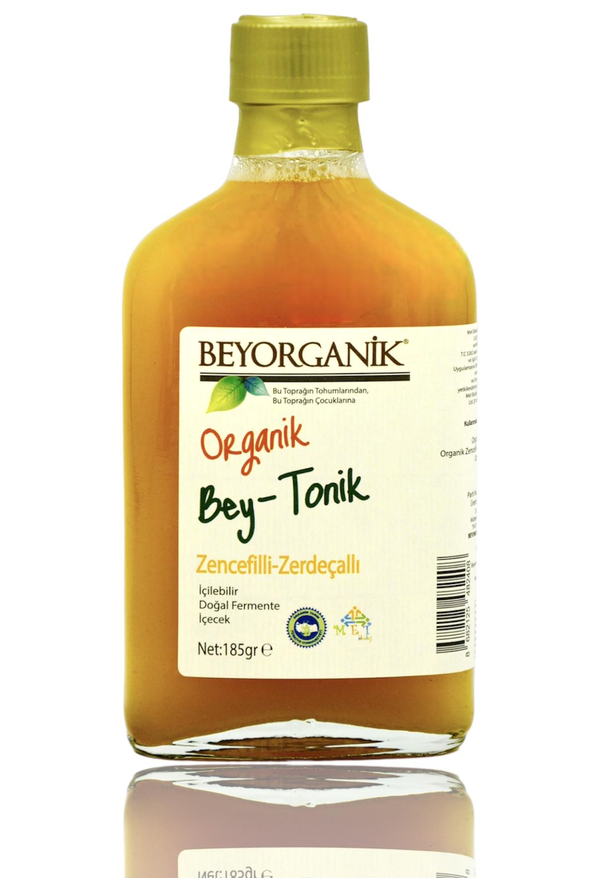 BEYORGANİK-Organik BEY TONİK Zerdeçallı Zencefilli   (PESTİSİT VE AĞIR METAL ANALİZLİ)-12 Adet