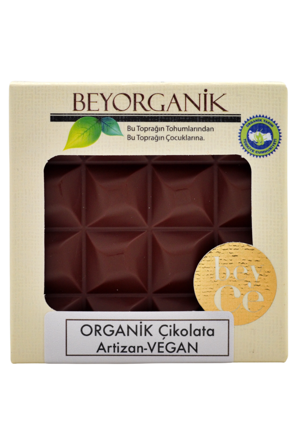 BEYORGANİK-Organik  Artizan  Çikolata  Vegan 40gr-12 Adet