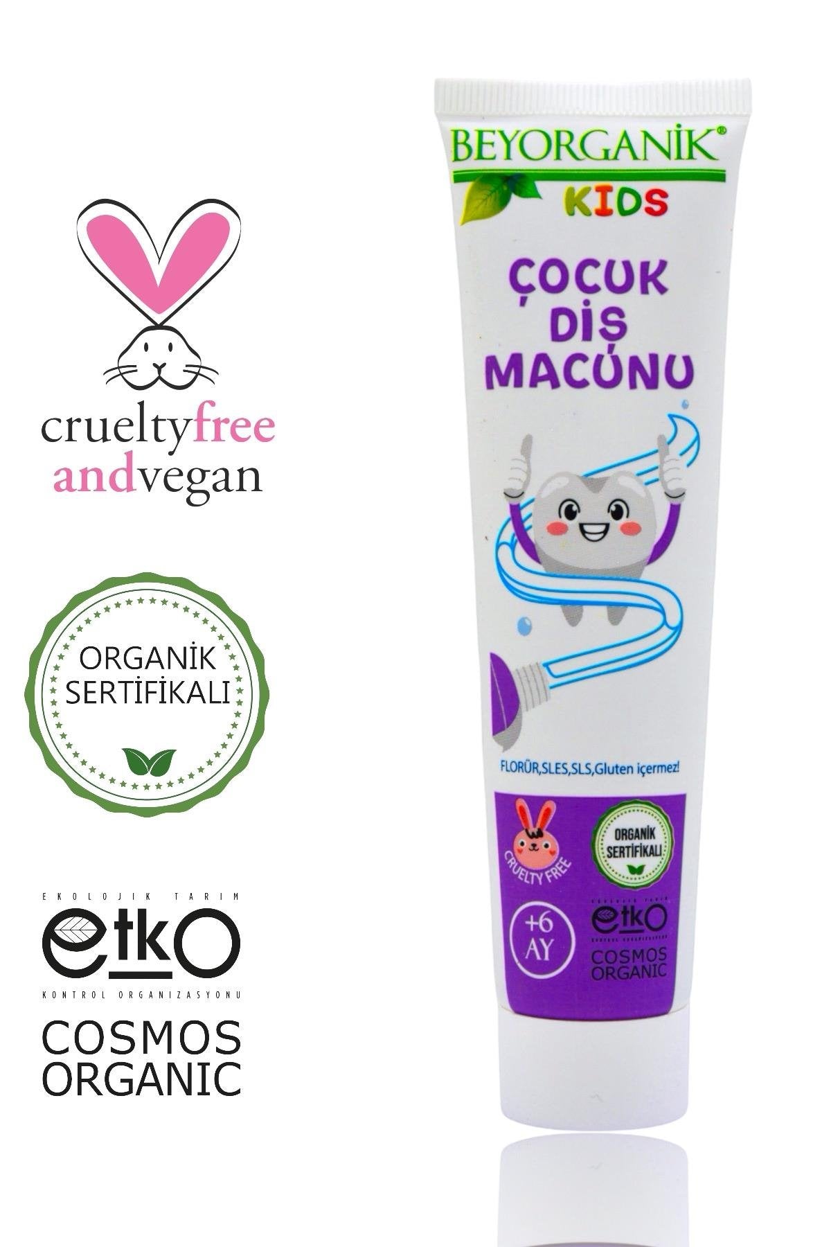 BEYORGANİK-Organik Çocuk Diş Macunu 75gr-12 Adet