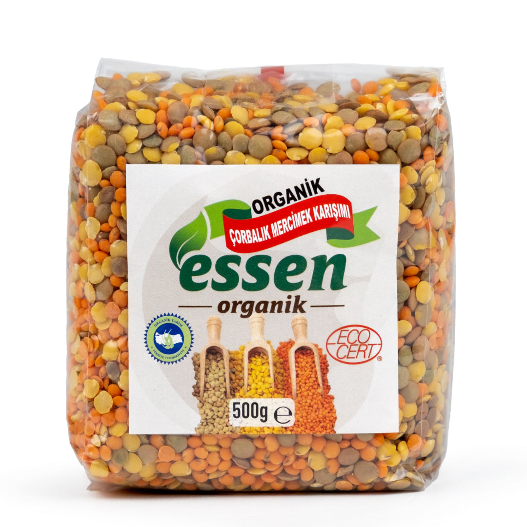ESSEN - Organik Çorbalık Mercimek Karışımı 500 gr - 12 Adet