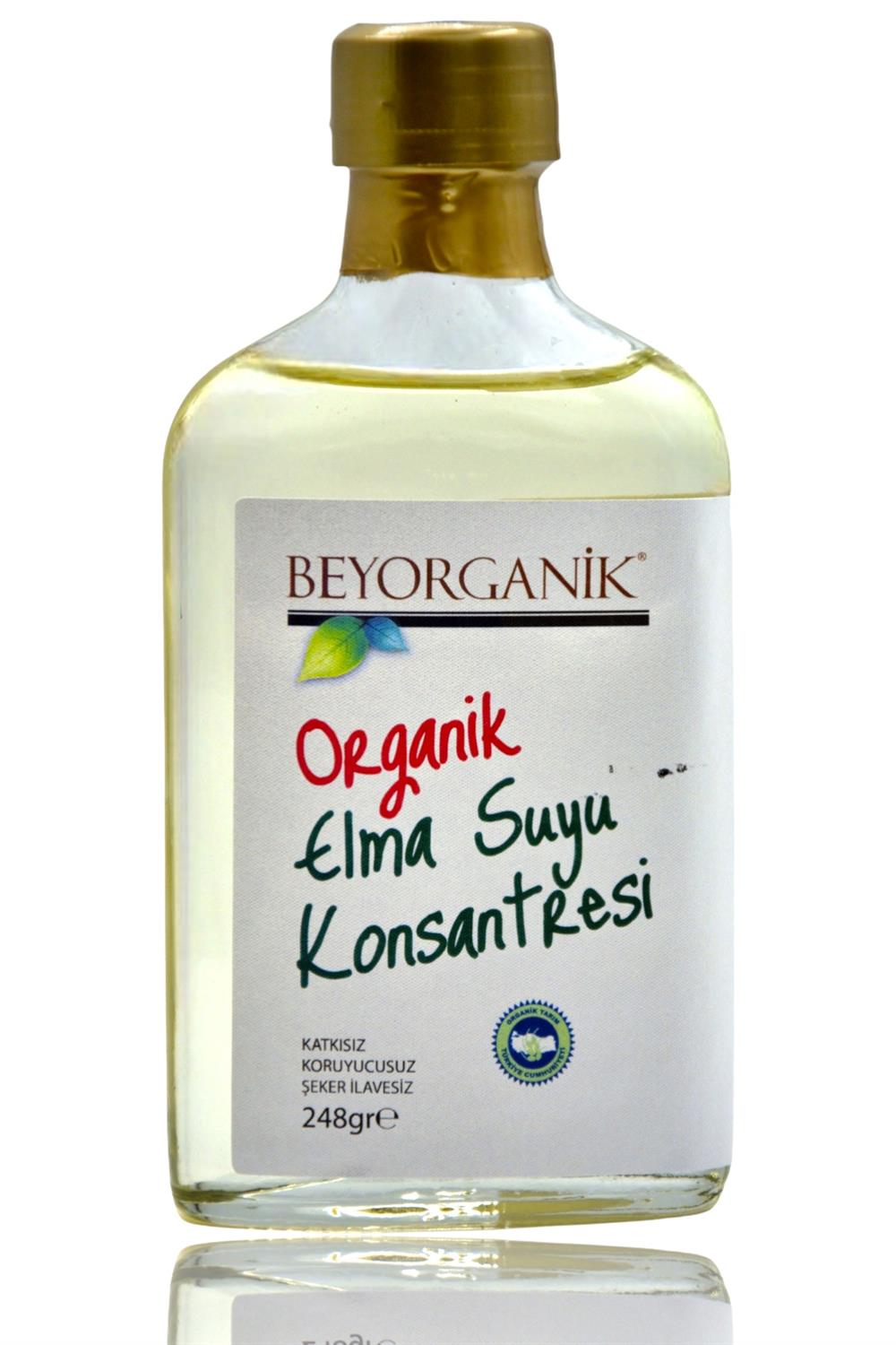 BEYORGANİK-Organik Elma Suyu Konsantresi 248gr-12 Adet