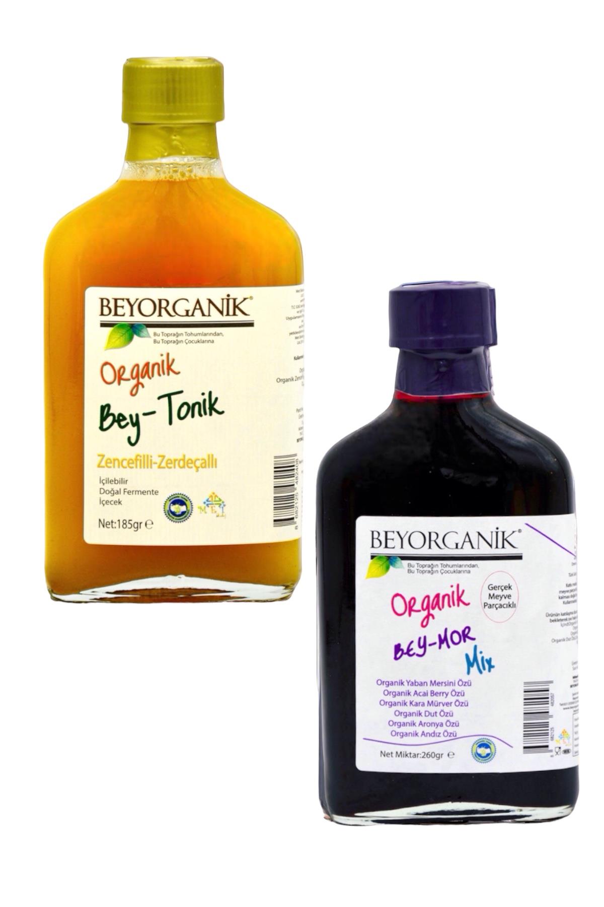 BEYORGANİK-Organik MOR Mix ve BEY TONİK 2'li    (PESTİSİT VE AĞIR METAL ANALİZLİ)-12 Adet