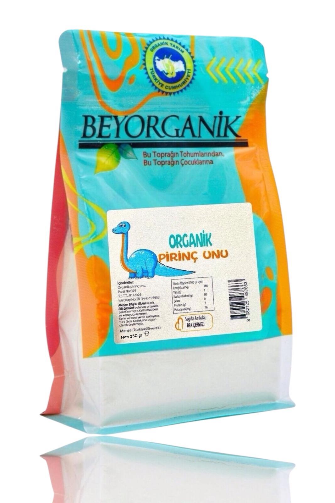 BEYORGANİK-Organik Pirinç Unu 250gr    (PESTİSİT VE AFLATOKSİN ANALİZLİ)-12 Adet