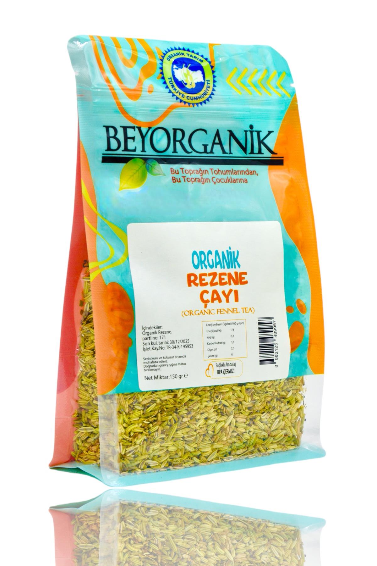 BEYORGANİK-Organik Rezene Çayı 150gr-12 Adet