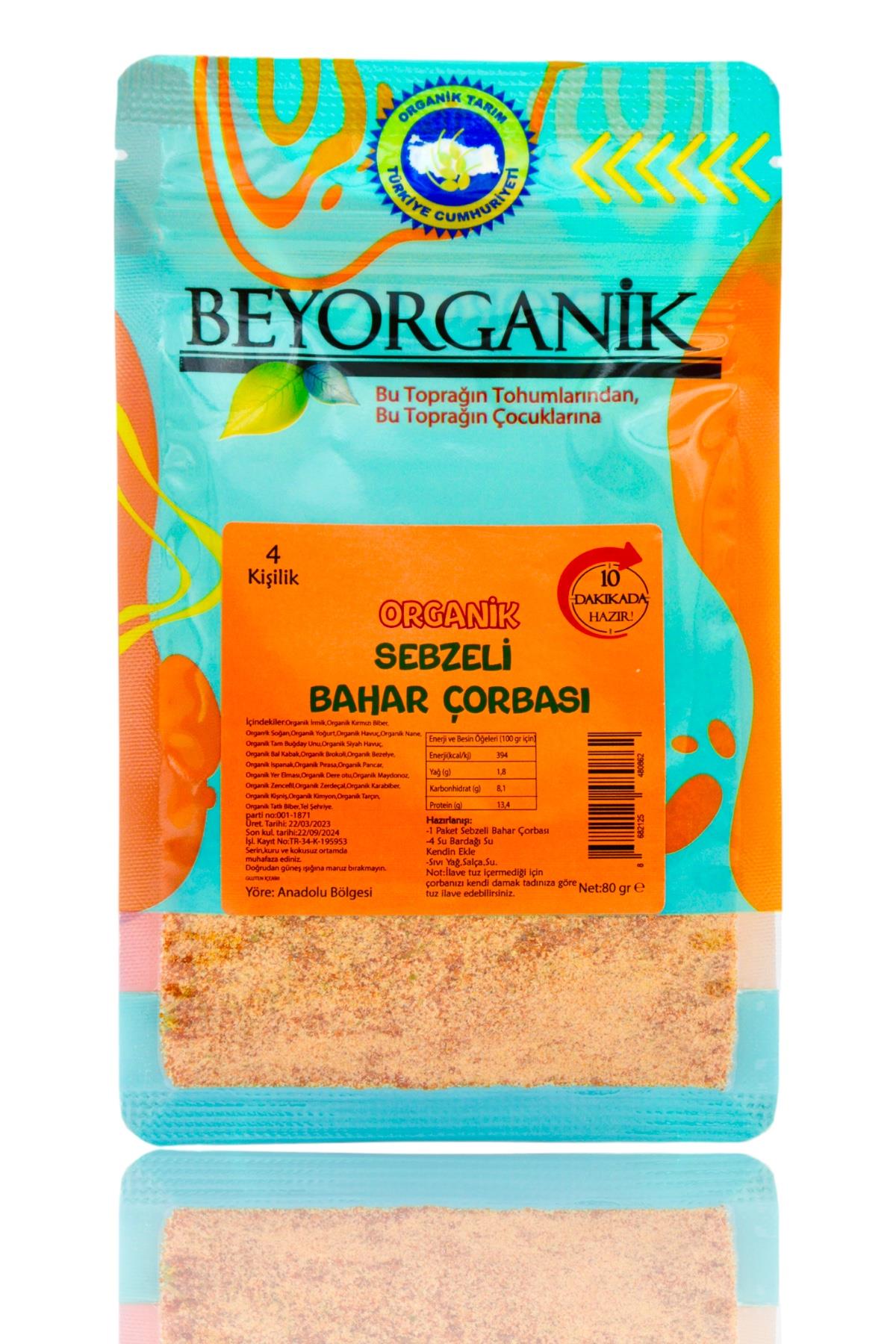 BEYORGANİK-Organik Sebzeli Bahar Çorbası 80gr * (10 Dk Hazır )-12 Adet