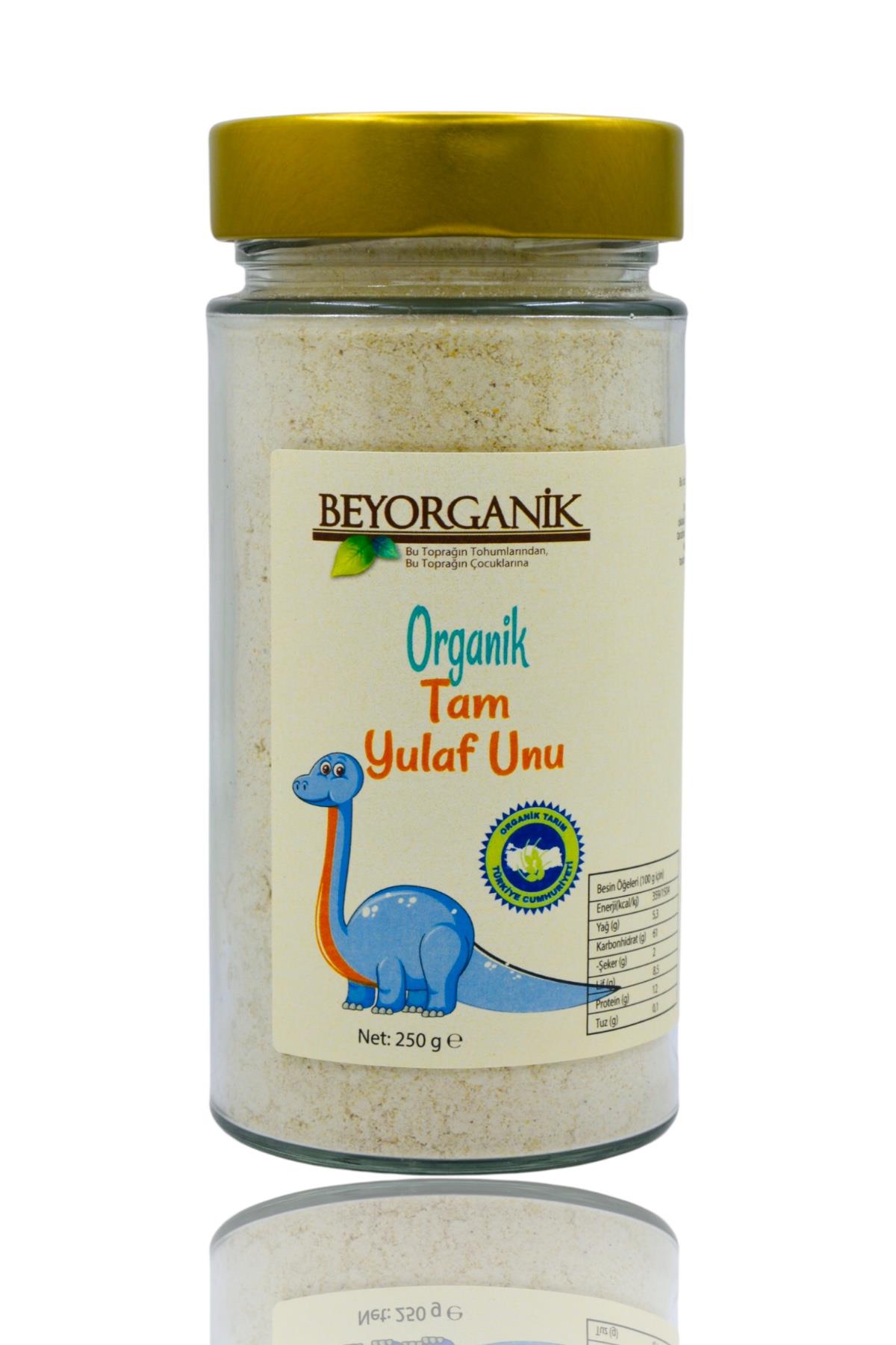 BEYORGANİK-Organik Tam Yulaf unu 250gr (CAM)-12 Adet