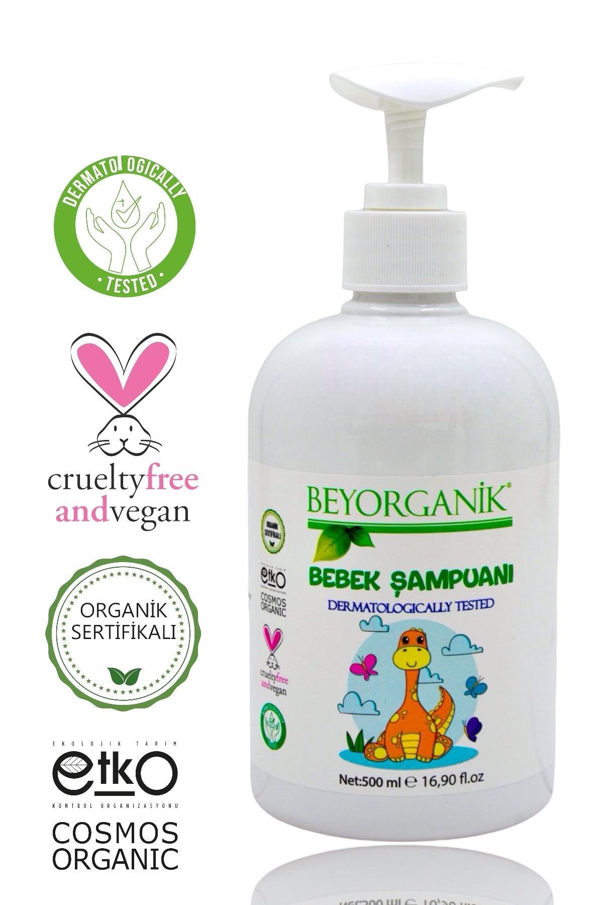 BEYORGANİK-Organik & Vegan Bebek Şampuanı 500ml-12 Adet