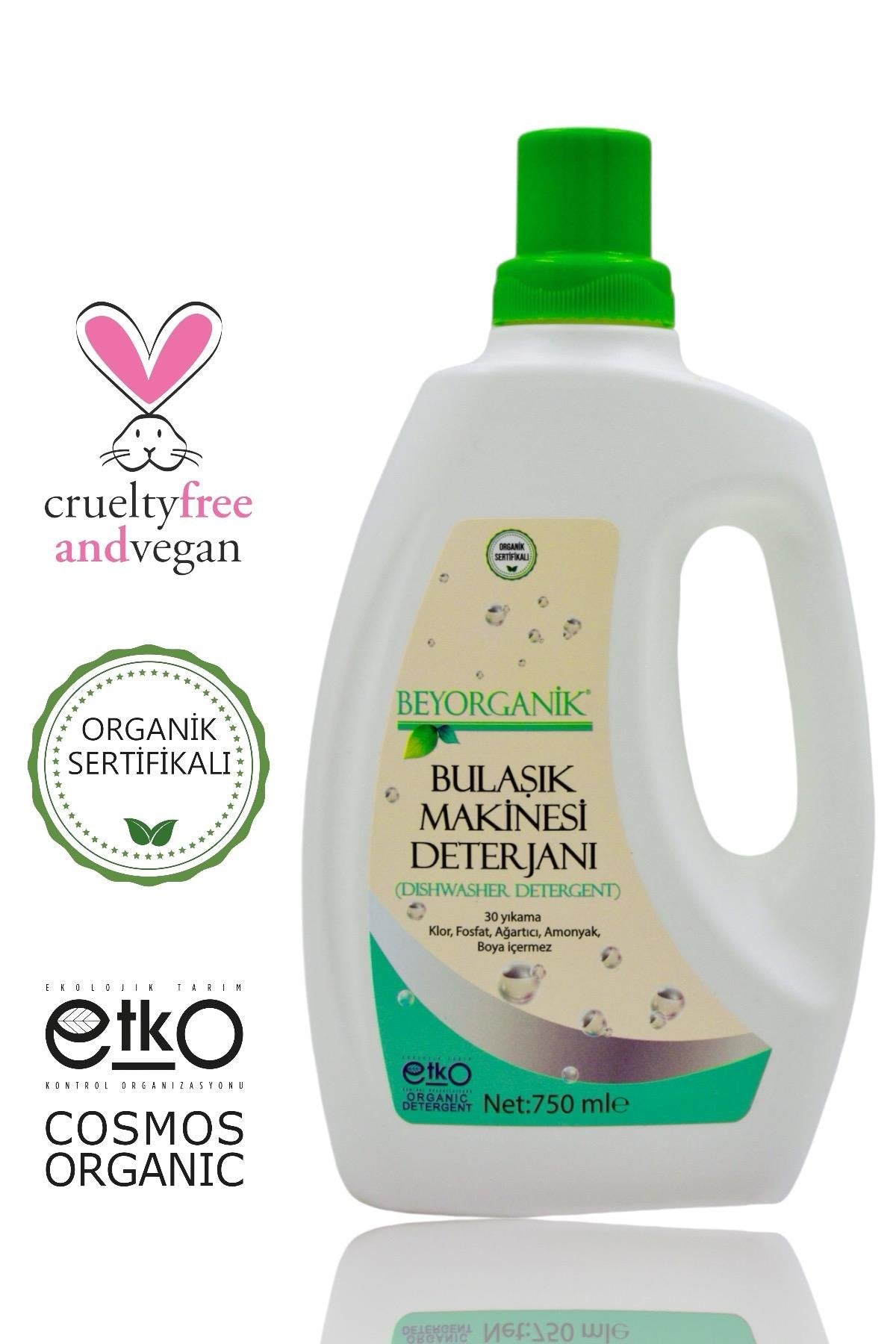 BEYORGANİK-Organik & Vegan Bulaşık Makinesi Deterjanı 750ml-12 Adet