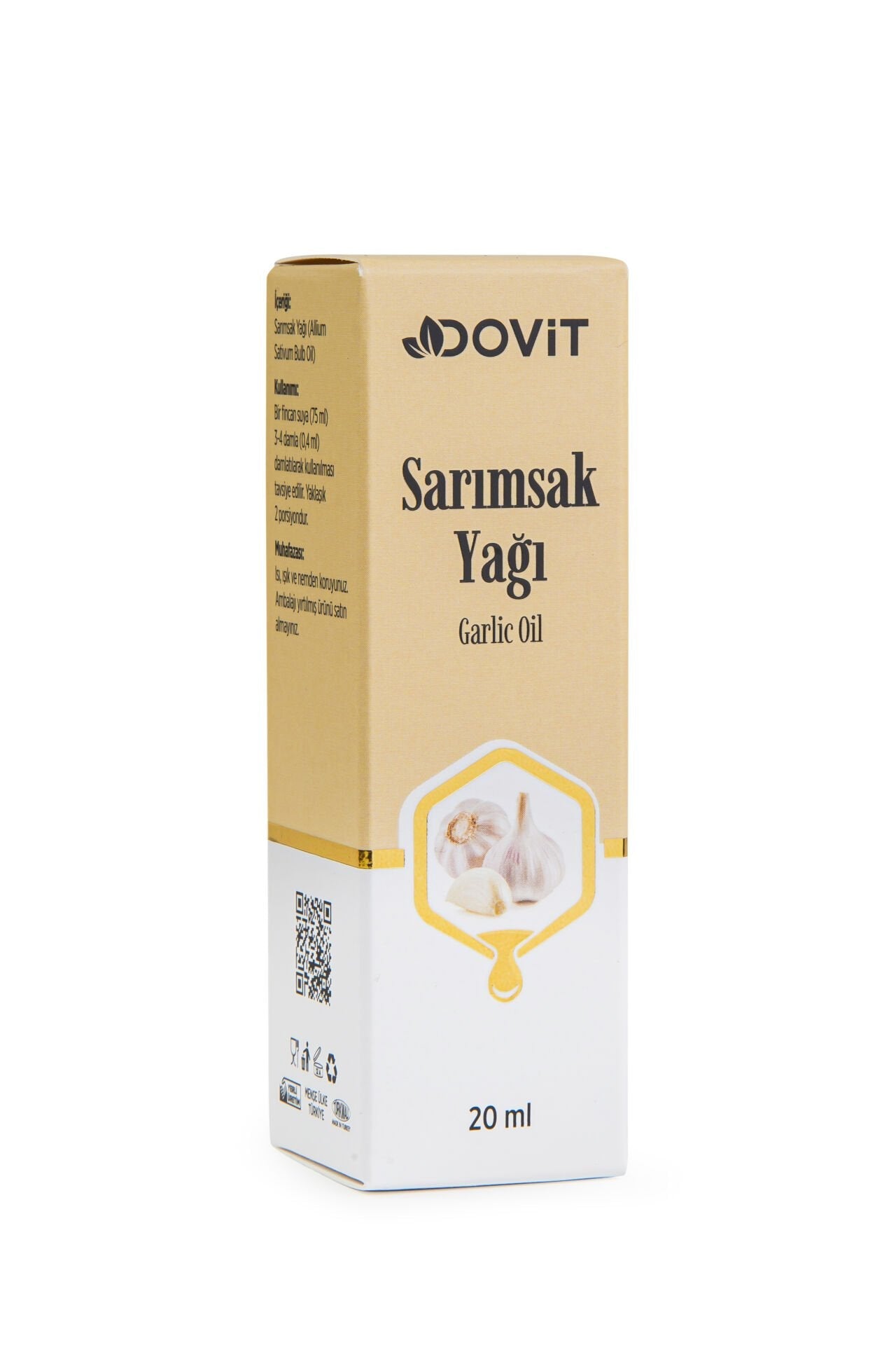 DOVİT SARIMSAK YAĞI 20 ML (SUPER CRITICAL SYSTEM)-12 Adet