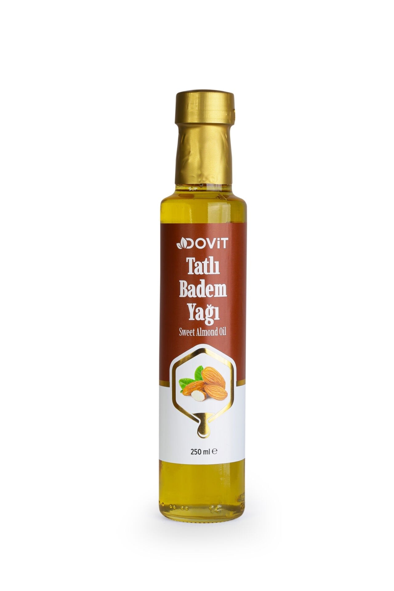 DOVİT TATLI BADEM YAĞI 250 ML (SOĞUK SIKIM)-12 Adet