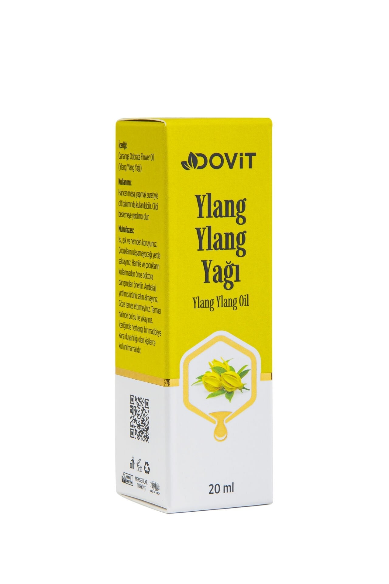 DOVİT YLANG YLANG YAĞI 20 ML (DİSTİLASYON)-12 Adet